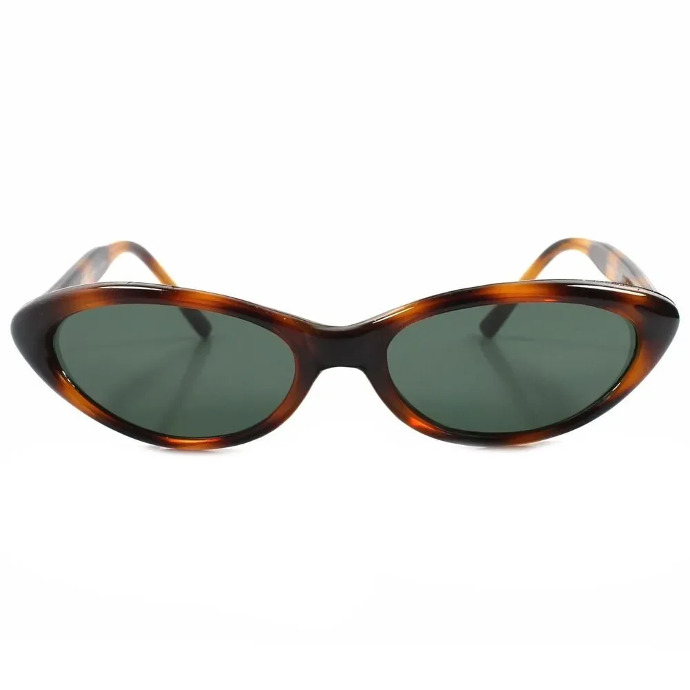 Genuine Vintage Deadstock 80s Fashion Havana Rockabilly Small Cat Eye Sunglasses